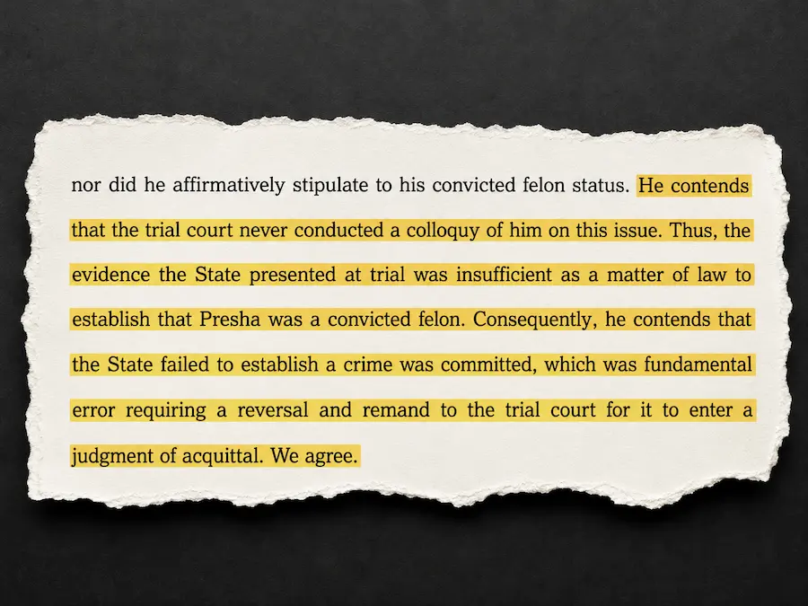 3rd District Court of Appeals opinion finding a fundamental error requiring reversal of a felony judgment.